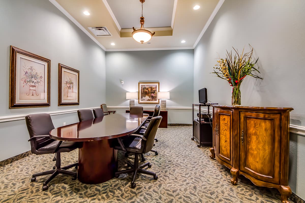 senior living community conference room