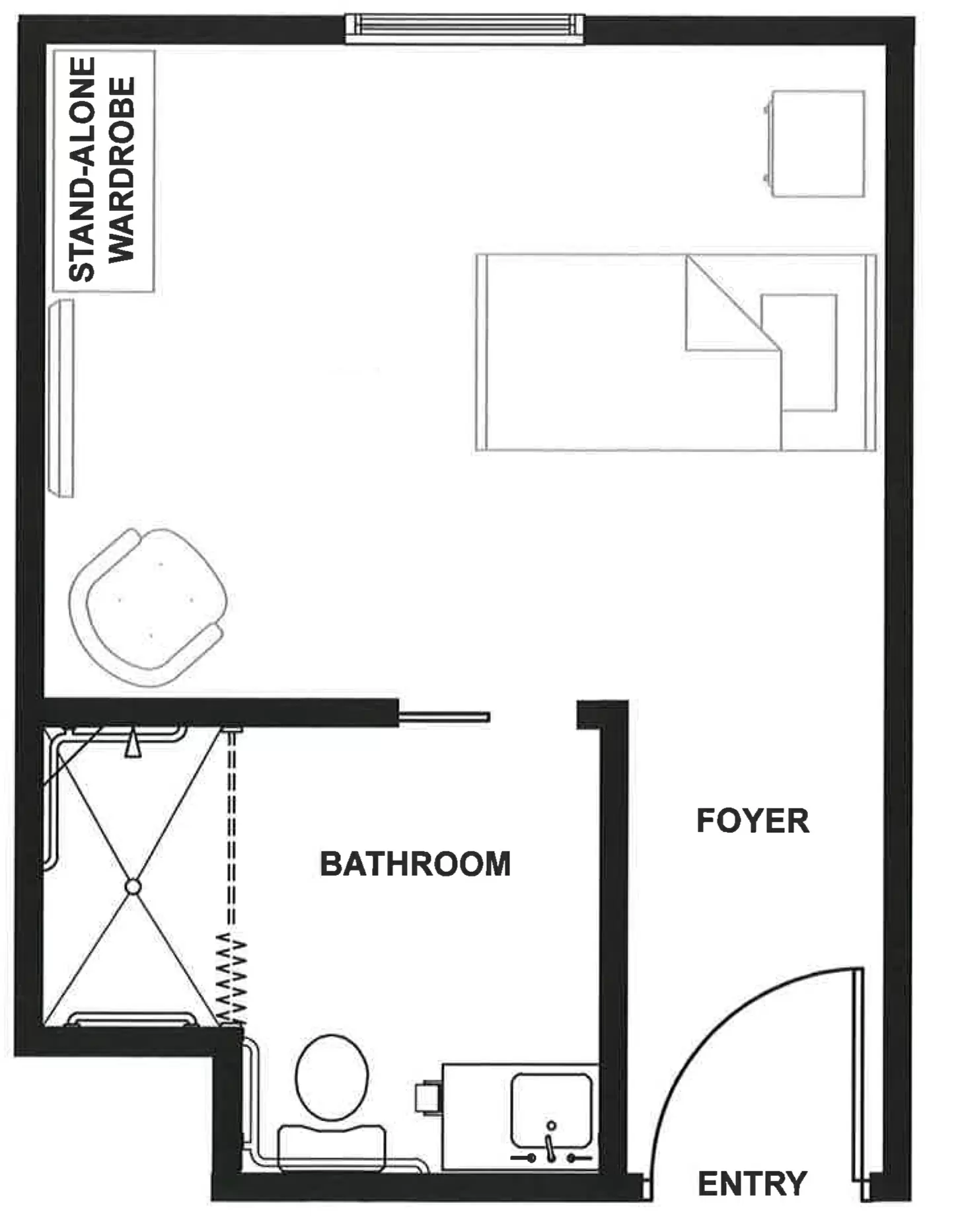 Harbor Suite _ One Bathroom 250 Sq. Ft.